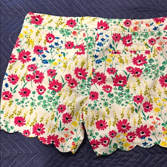Crown & Ivy High Waist Pink and Yellow Shorts - Picture 3 of 3